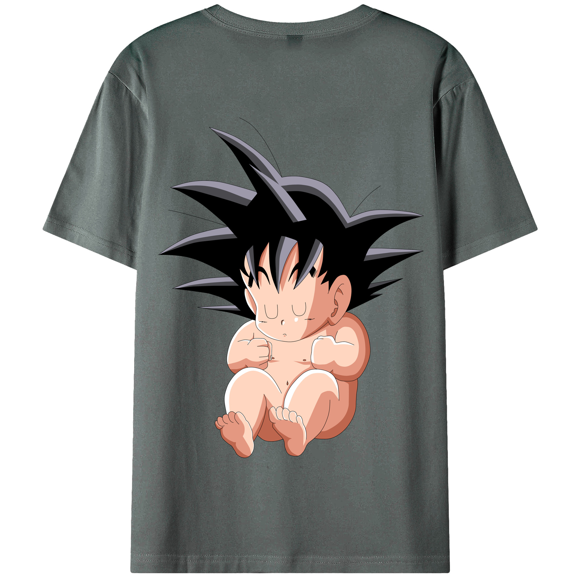 （画像用） ドラゴンボール 孫悟空（そん ごくう）Son Goku カカロット DRAGON BALL Kakarotto 綿100％半袖Tシャツ（背面プリント）